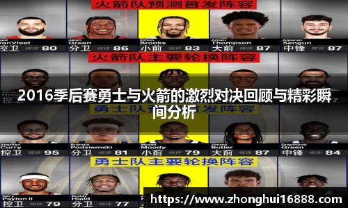 2016季后赛勇士与火箭的激烈对决回顾与精彩瞬间分析